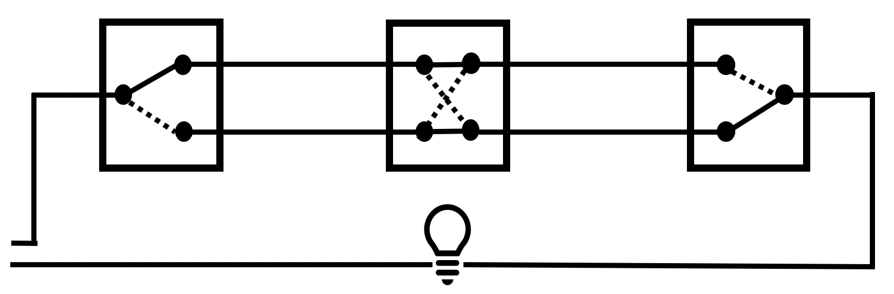 Four way switch Circuit diagram