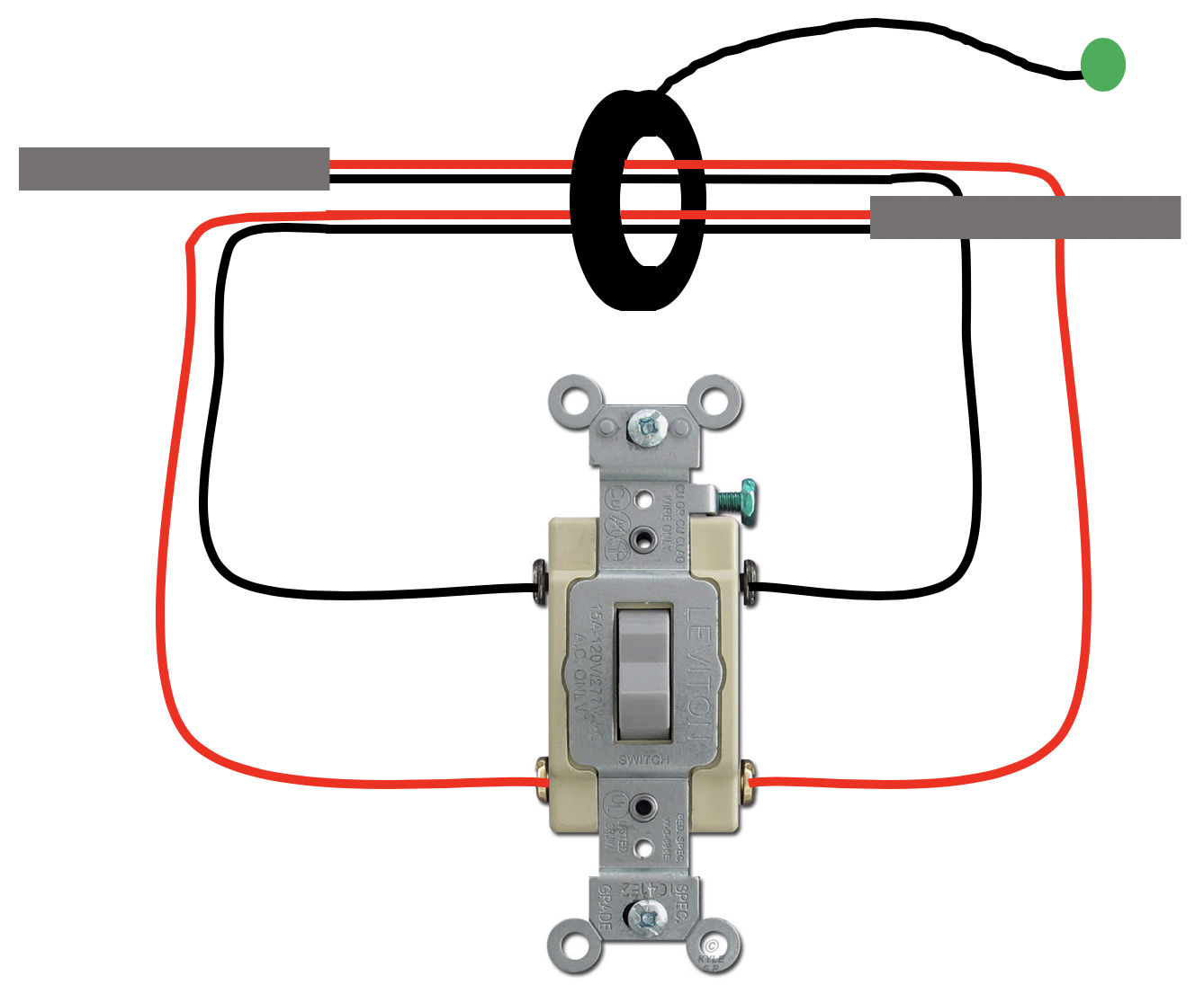 Four way switch wiring