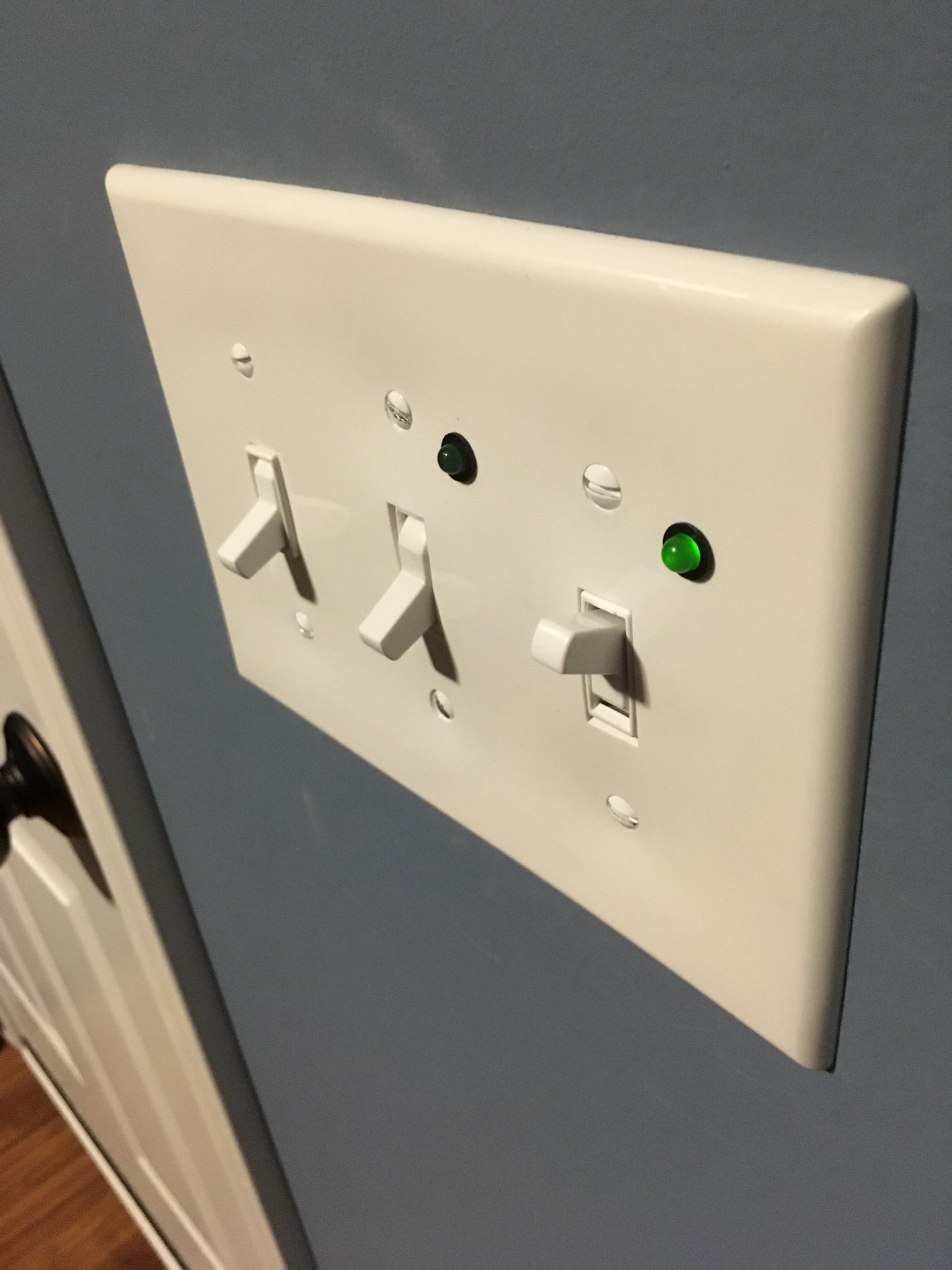 light switch on indicator