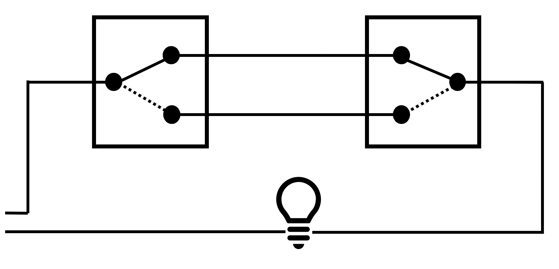 Three way switch Circuit diagram